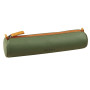 Rhodiarama trousse ronde SAUGE simili cuir italien 5x21,5 cm