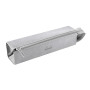Rhodiarama trousse plumier ARGENT simili cuir italien 23x5x5 cm