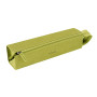 Rhodiarama trousse plumier ANIS simili cuir italien 23x5x5 cm