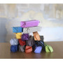Rhodiarama trousse plumier JONQUILLE simili cuir italien 23x5x5 cm