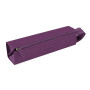 Rhodiarama trousse plumier VIOLET simili cuir italien 23x5x5 cm