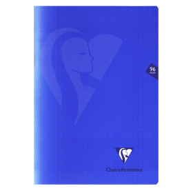 Mimesys cahier piqué polypro 21x29,7cm 96p séyès Bleu marine