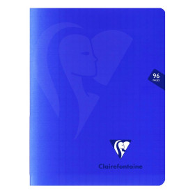 Mimesys cahier piqué polypro 17x22cm 96p séyès Bleu marine