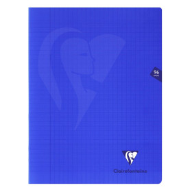Mimesys cahier piqué polypro 24x32cm 96p séyès Bleu marine