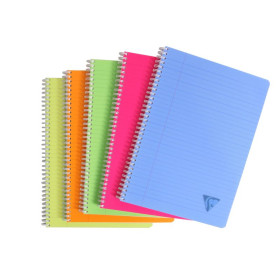 Linicolor cahier reliure intégrale 21x29,7cm 100p ligné + marge assortiment FRES