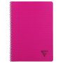 Linicolor cahier reliure intégrale 21x29,7cm 180p ligné + marge assortiment FRES