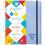 Linicolor Proactiv'Book 16x21cm 180p détachables Q.5x5 cadré + 1 pochette trieur