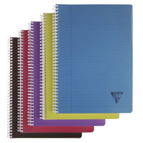 Linicolor cahier reliure intégrale 21x29,7cm 180p ligné + marge assortiment INTE
