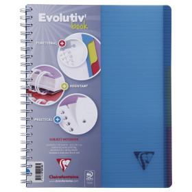 Linicolor Evolutiv'Book 22,5x29,7cm 240p ligné + marge cadré perfo. 4 trous + 3
