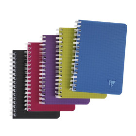 Linicolor carnet reliure intégrale 9x14cm 100p Q.5x5 assortiment INTENSIVE