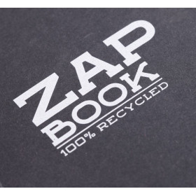 Zap Book collé A6 160 feuilles 80g Noir