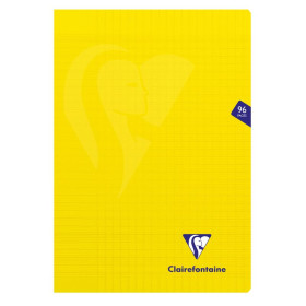 Mimesys cahier piqué polypro 21x29,7cm 96p séyès Jaune