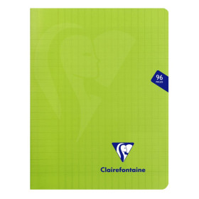 Mimesys cahier piqué polypro 17x22cm 96p séyès Vert