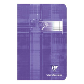 Carnet piqué déficients visuels 11x17cm 96p séyès noir 2,5mm 10/10