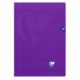Mimesys cahier piqué polypro 21x29,7cm 48p séyès Violet