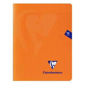 Mimesys cahier piqué polypro 17x22cm 96p séyès Orange