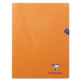Mimesys cahier piqué polypro 24x32cm 96p Q.5x5 Orange