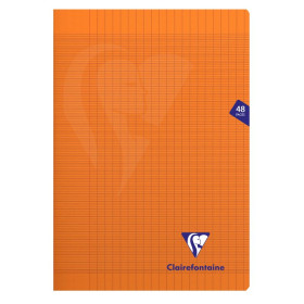 Mimesys cahier piqué polypro 21x29,7cm 48p séyès Orange