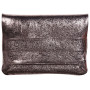 * CÉLESTE CUIR Pochette à rabat 26x18cm Lazer Alba