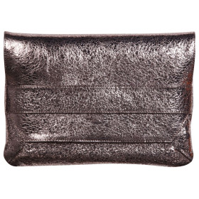 * CÉLESTE CUIR Pochette à rabat 26x18cm Lazer Alba