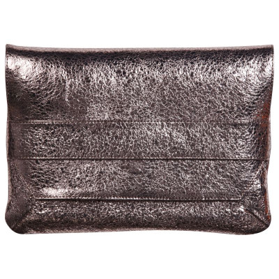 * CÉLESTE CUIR Pochette à rabat 26x18cm Lazer Alba