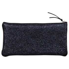 CÉLESTE CUIR Trousse plate 11x22cm Lazer Bleu