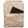 * CÉLESTE CUIR Pochette à rabat 26x18cm Lazer Or