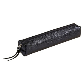 * CÉLESTE CUIR Trousse SLIM 4x2,5x19,5cm Lazer Bleu