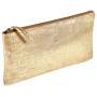 * KLEOPATHRA CUIR Trousse plate 22x11cm Or