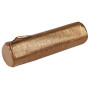 * KLEOPATHRA CUIR Trousse ronde Ø5,5x22cm Bronze