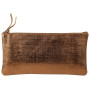 * KLEOPATHRA CUIR Trousse plate 22x11cm Bronze