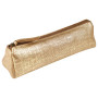 * KLEOPATHRA CUIR Trousse triangulaire 22x6x6cm Or