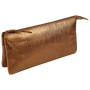 * KLEOPATHRA CUIR Grande Pochette 2 compartiments 22x11cm Bronze