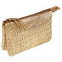* KLEOPATHRA CUIR Petite Pochette 2 compartiments 13x9cm Or
