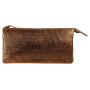 * KLEOPATHRA CUIR Grande Pochette 2 compartiments 22x11cm Bronze