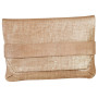 * KLEOPATHRA CUIR Pochette à rabat 26x18cm Or