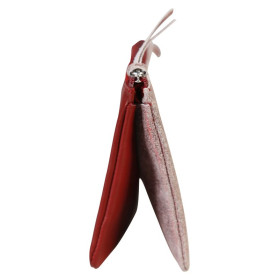 * Ruby DAIM Pochette 2 compartiments 22x11 cm Rouge brillant