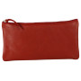 Ruby CUIR Trousse plate  22x11 cm Rouge
