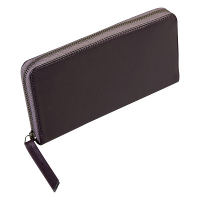 * Lawrence CUIR Compagnon 20x2x10 cm Aubergine
