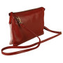 * Ruby CUIR&DAIM Sac DUO 27x19 cm Rouge + rouge brillant