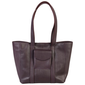 * Lawrence CUIR Sac 25x14x24 cm Aubergine