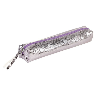 * Céleste CUIR Trousse SLIM 19,5x2,5x4 cm Rose