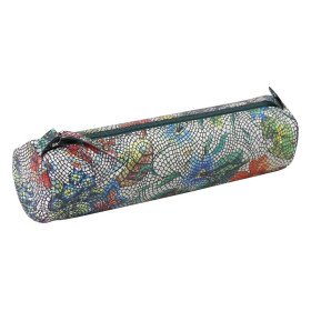 * Céleste CUIR Trousse Ø5,5x22 cm Multicolores