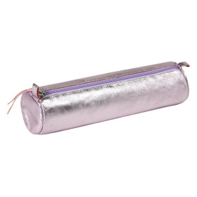 * MIROR CUIR Trousse Ø5,5x22 cm Miror Rose