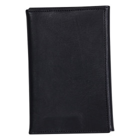 * CUIR Portepapiers 15x1x10 cm Noir