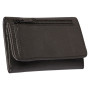 * CUIR Portefeuille 11,5x2x8 cm Noir