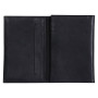 * CUIR Portepapiers 15x1x10 cm Noir