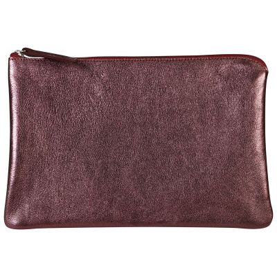 * CUIRISÉ Pochette plate Universelle 26x19 cm Cerise