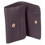 * Lawrence CUIR Portefeuille 11,5x2x8 cm Aubergine