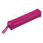 CUIR TEINTÉ Trousse  SLIM 19,5x2,5x4 cm Framboise
